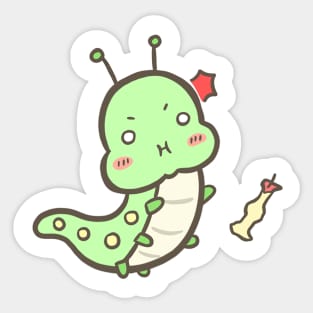 Sneaky Worm v2 Sticker